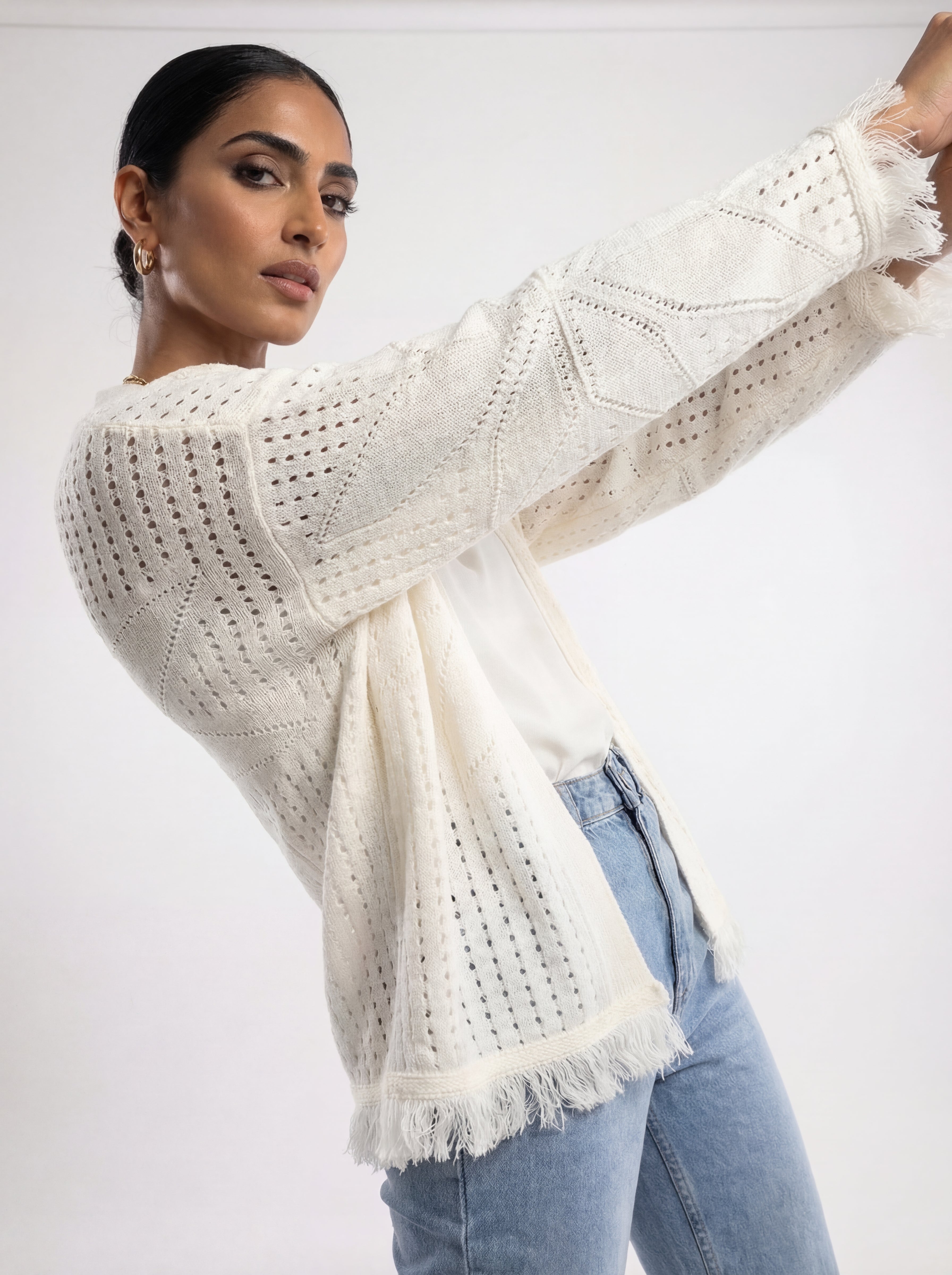 Off-White Knit Cardigan